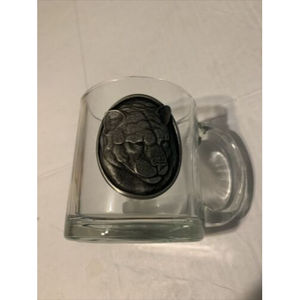 Heritage pewter Mountain  Lion Mug -  Glass Made in U.S.A.